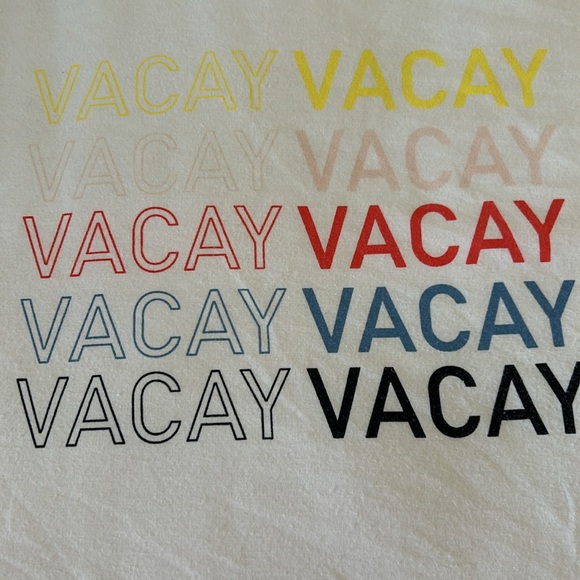 Macy’s Style & Co XL Women’s Sweatshirt “Vacay” Graphics Cold Weather Coming - Picture 9 of 11